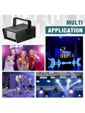 Portabl Led Video Portable Audio & Video | 4 Pack Bright Led Strobe Party Lights Small ...